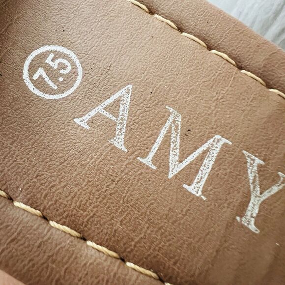 Amy Blush Rose Pink Soft Chiffon Floral Ankle Strap Sandals - Size 7.5 - Picture 7 of 7